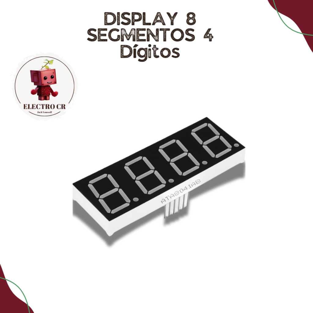 Display 8 Segmentos 4 Dígitos - Electro CR