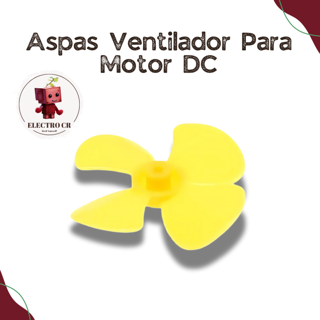 🌀 Aspas Ventilador para Motor DC - Electro CR