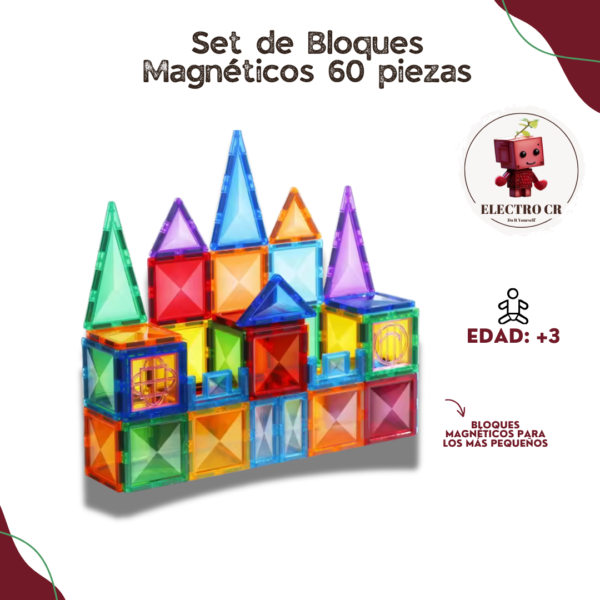 Set de Bloques Magnético 60 piezas