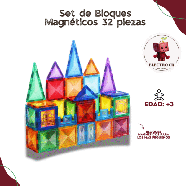 Set de Bloques Magnético 32 piezas