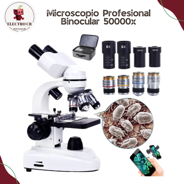 Microscopio Profesional Binocular - 50000x