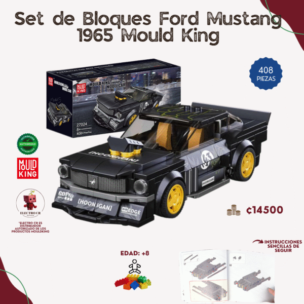 Set de Bloques Ford Mustang 1965 Mould King