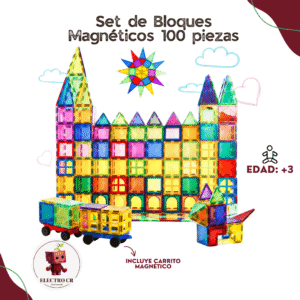 Set de Bloques Magnético 100 piezas