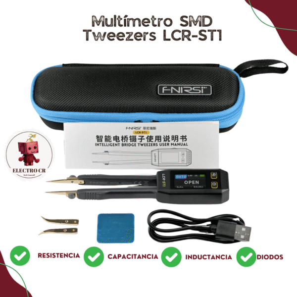 Multímetro SMD Tweezers LCR-ST1