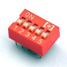 DIP Switch 5 Posiciones