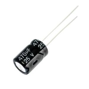 Capacitor electrolítico 470uF 25V 5 uds