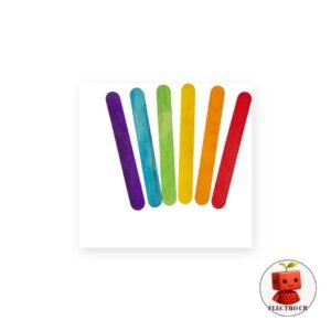 Paletas de Madera de Colores 15cm (Set 48 unidades) para Manualidades