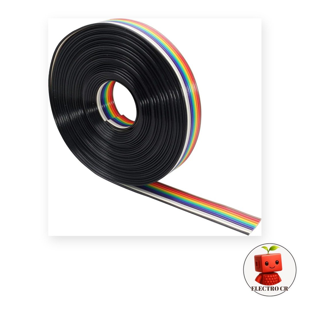 Cable Rainbow Ribbon 10 Vías Sin Terminales (Por Metro)