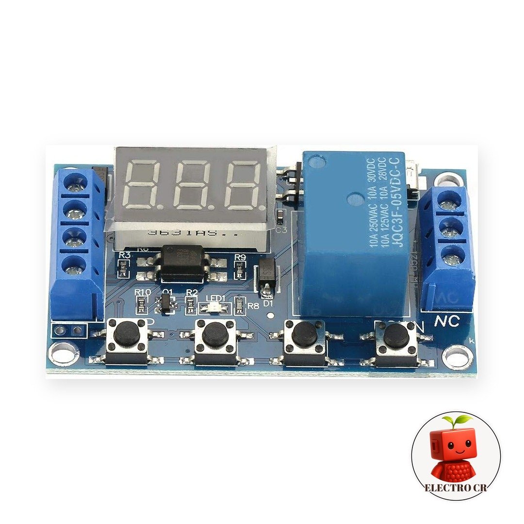 Módulo Temporizador con Relé y Display Digital (Delay Timer)
