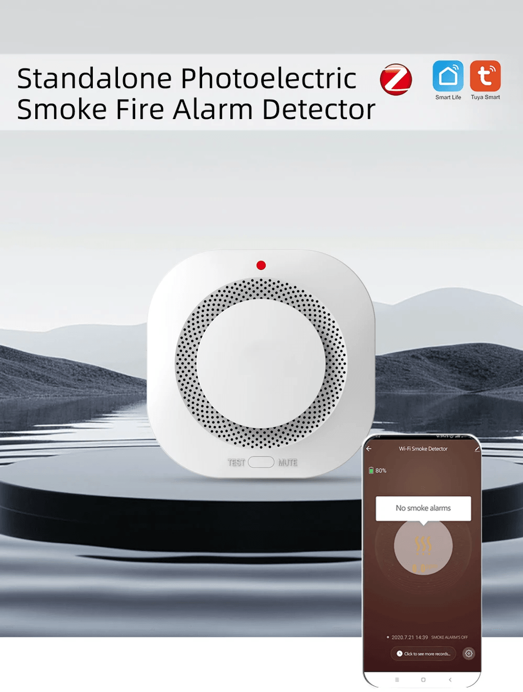 Sensor de Humo Inteligente WiFi para el Hogar