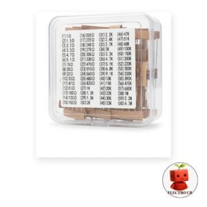 Kit de Resistencias 1/4W 5% - 60 Valores 1Ω a 4.7MΩ con Caja Organizadora