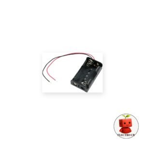 Portapilas (Holder) para 2 Baterías AA con Cables Sueltos