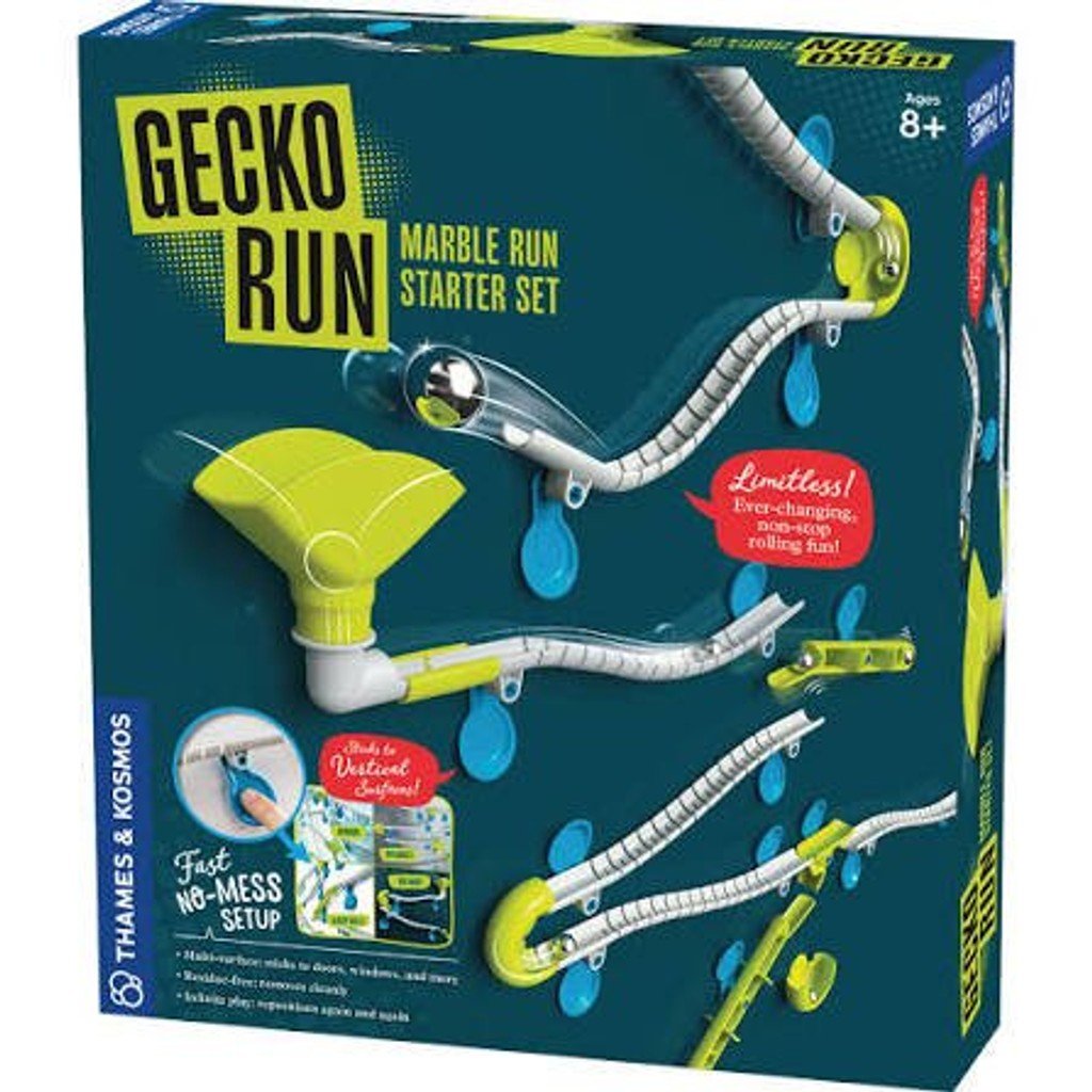 Gecko Run Starter Set - Pista de Canicas Vertical Thames & Kosmos 63 Piezas