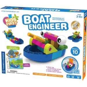 Kids First Boat Engineer Kit STEM 10 Barcos que Flotan 52 Piezas | Thames & Kosmos