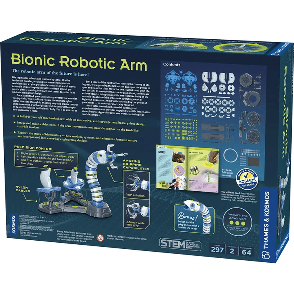 Bionic Robotic Arm Brazo Robótico Armable con Joysticks | Thames & Kosmos - Imagen 3