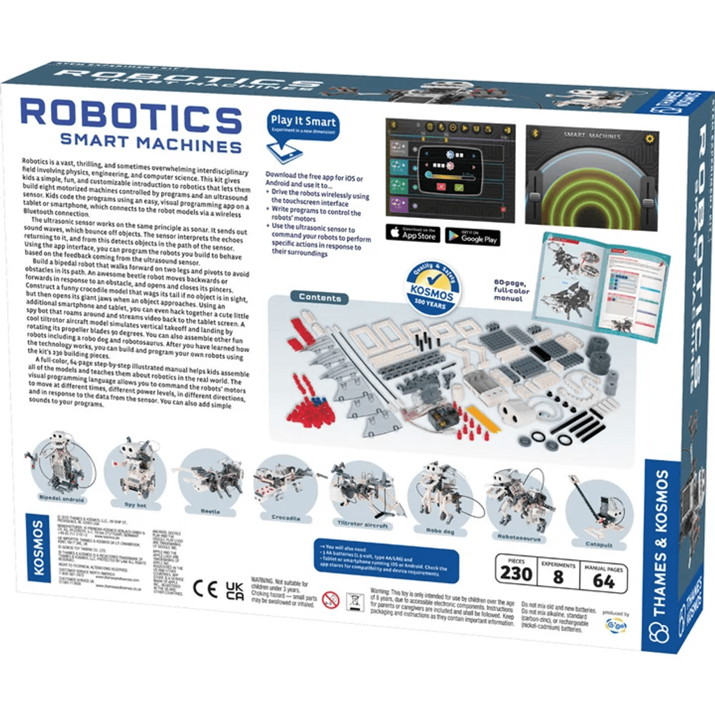 Smart Machines Kit de Robótica Programable 8 Robots 230 Piezas | Thames & Kosmos - Imagen 6