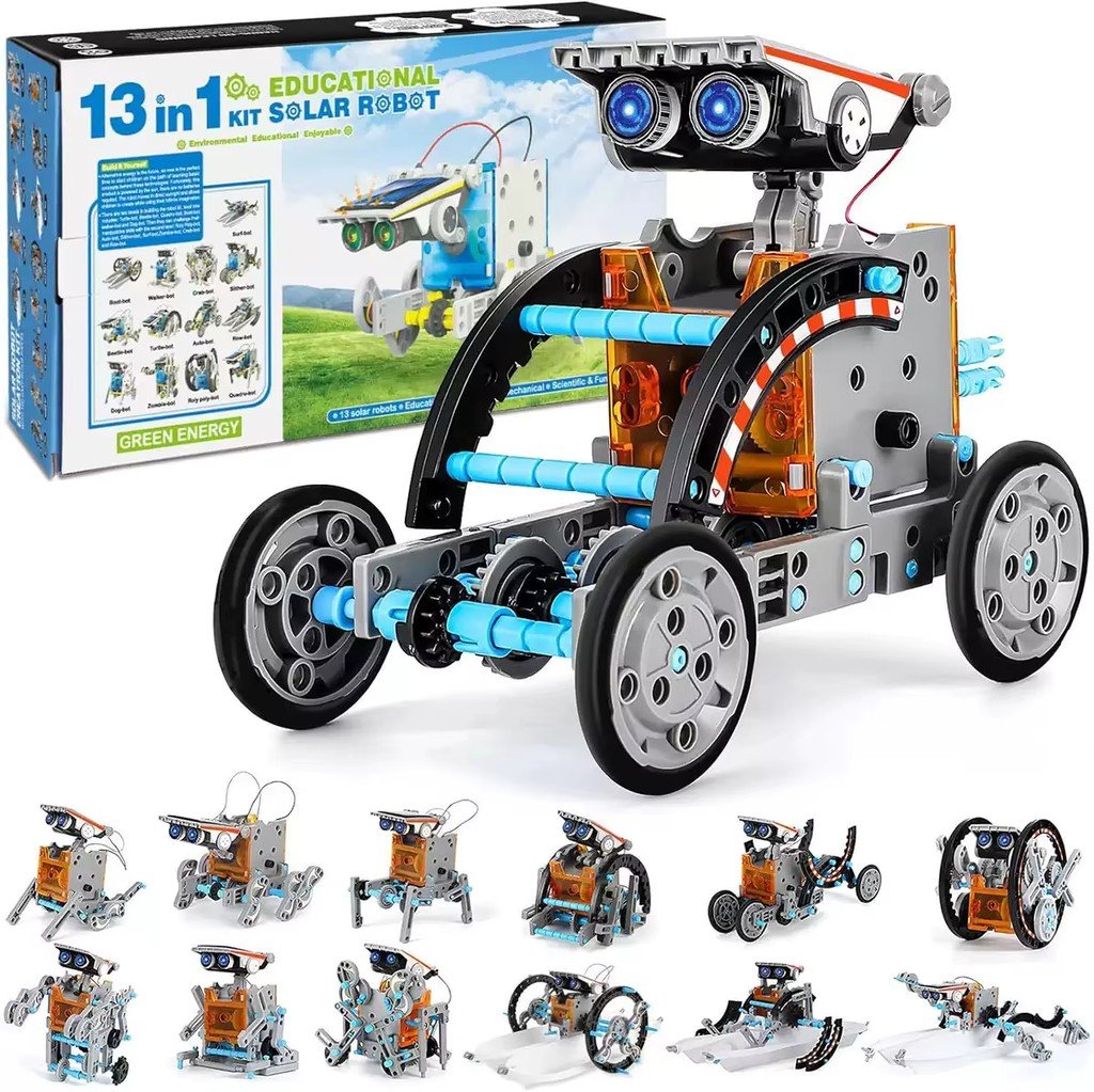 Robot Solar Armable 12 en 1 Kit STEM 190 Piezas | Sillbird