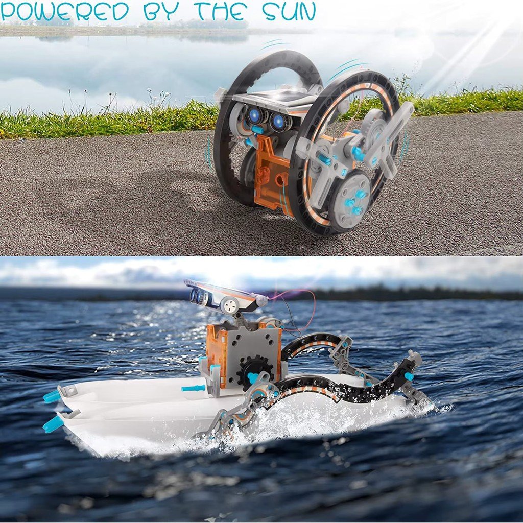 Robot Solar Armable 12 en 1 Kit STEM 190 Piezas | Sillbird - Imagen 4