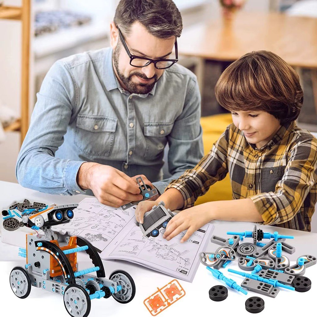 Robot Solar Armable 12 en 1 Kit STEM 190 Piezas | Sillbird - Imagen 7