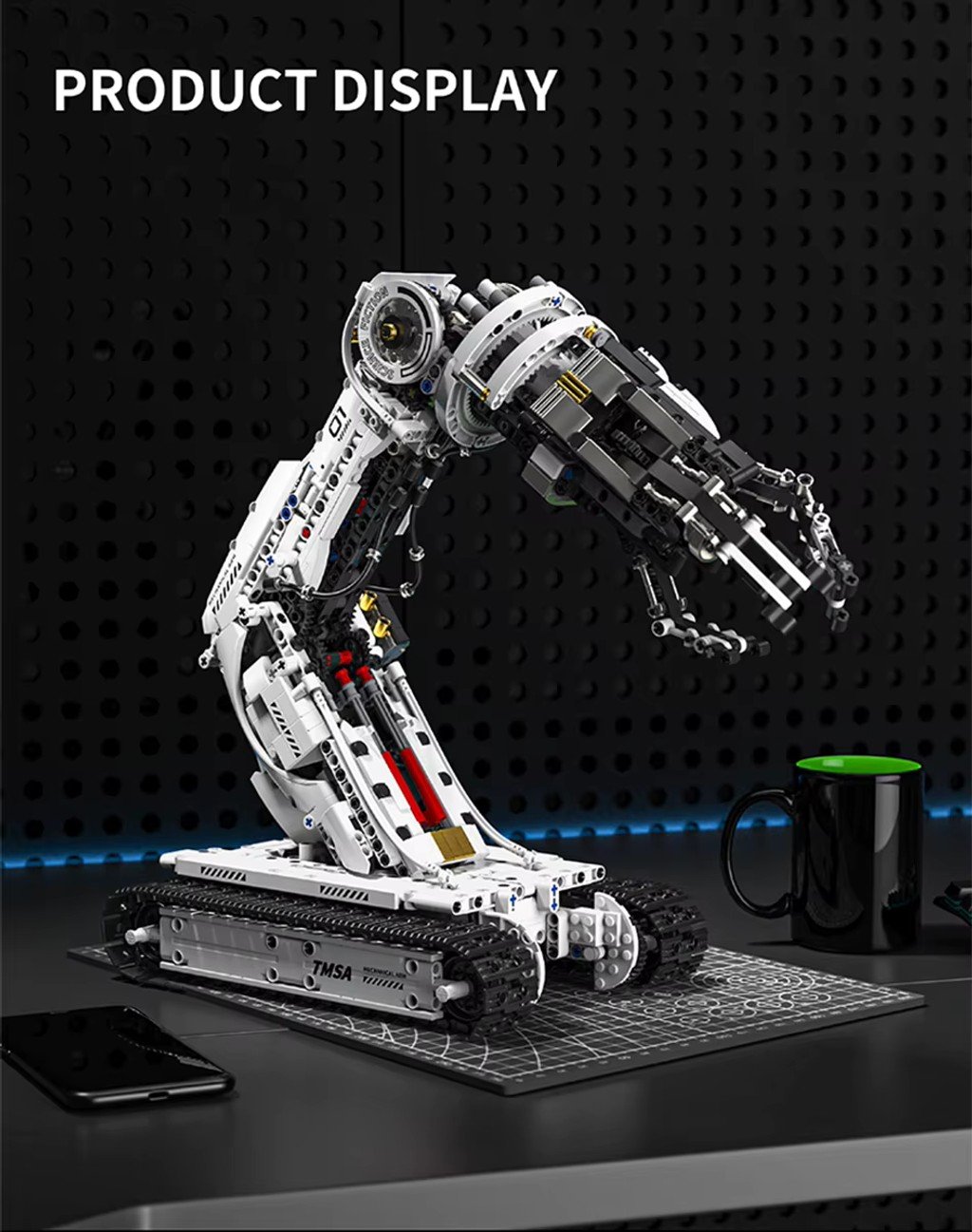 Brazo Robótico con Ruedas de Bloques 1512 Piezas con Control Remoto - Imagen 5