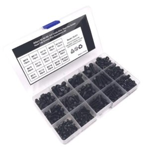 Kit 500 Tornillos Allen y Tuercas M3 M4 M5 Acero 12.9