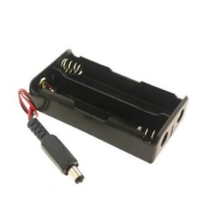 Portapilas para 2 Baterías 18650 en Serie con Jack DC Arduino